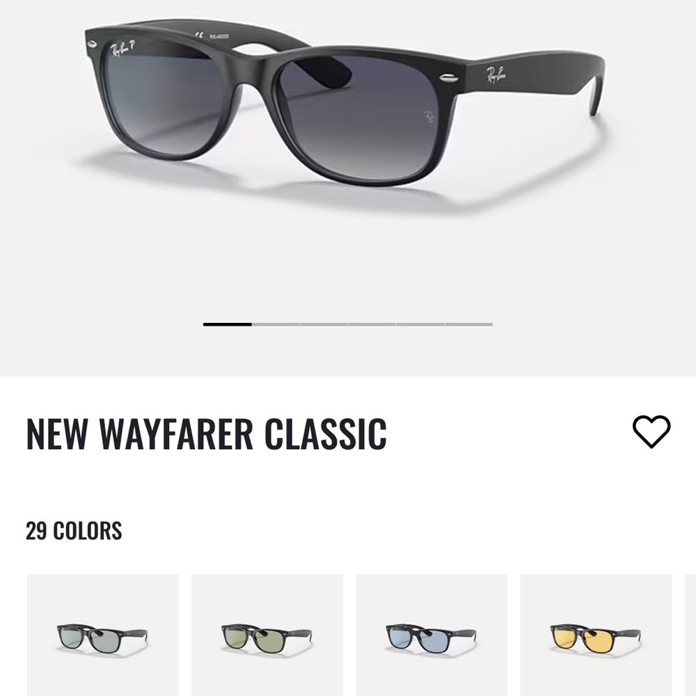 Ray-Ban Black New Wayfarer Sunglasses